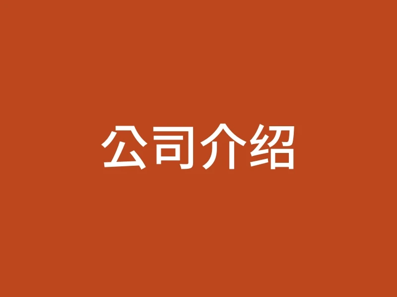 公司介绍