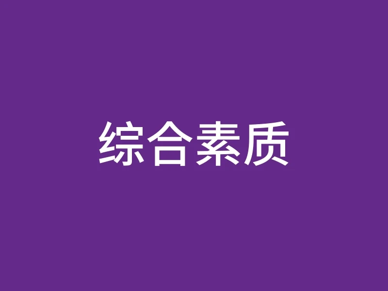 综合素质