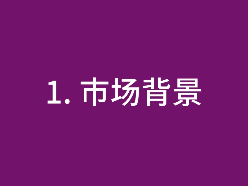 1. 市场背景