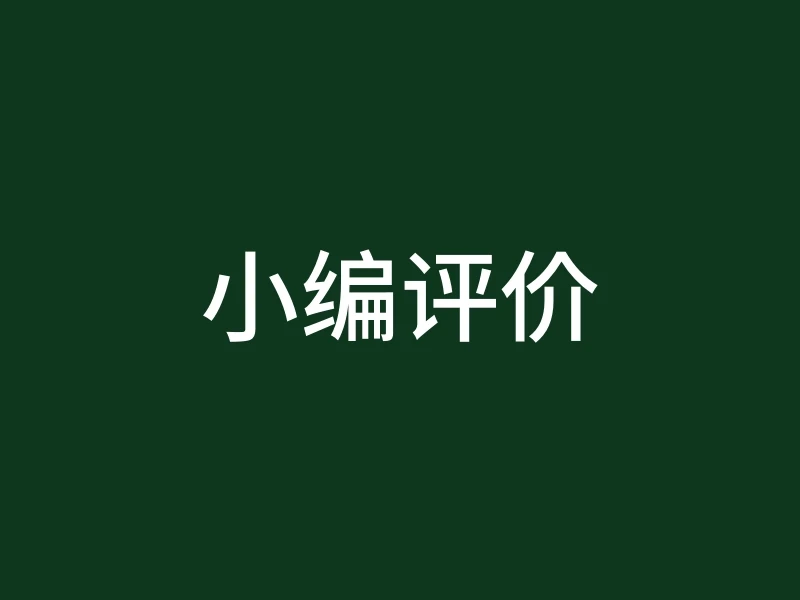 小编评价